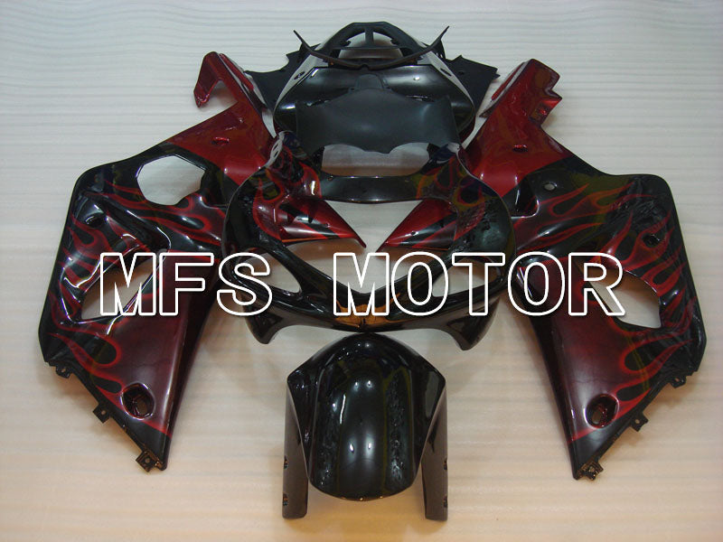 Suzuki GSXR600 2001-2003 Injection ABS Fairing - Flame - Black - MFS2088 - Fairings Kit