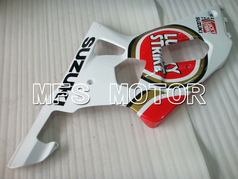 Suzuki GSXR600 2001-2003 Injection ABS Fairing - Lucky Strike - Red White - MFS2096 - Fairings Kit