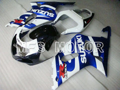 Suzuki GSXR600 2001-2003 Injection ABS Fairing - Factory Style - Black Wihte Blue - MFS2112 - Fairings Kit