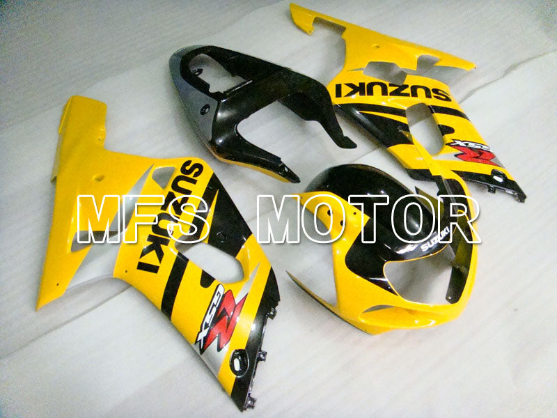 Suzuki GSXR600 2001-2003 Injection ABS Fairing - Factory Style - Black Yellow - MFS2129 - Fairings Kit