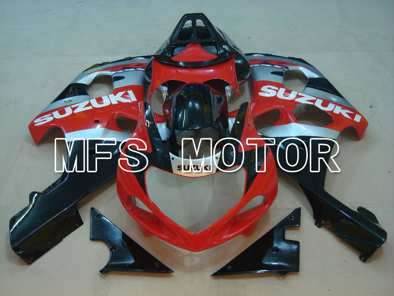 Suzuki GSXR750 2000-2003 Injection ABS Fairing - Factory Style - Black Red Silver - MFS6955 - Fairings Kit