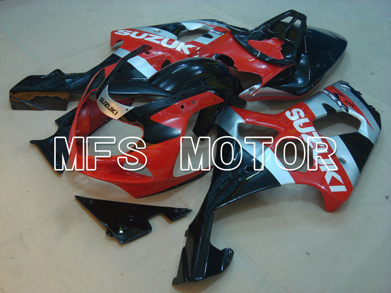 Suzuki GSXR600 2001-2003 Injection ABS Fairing - Factory Style - Black Red Silver - MFS2132 - Fairings Kit