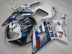 Suzuki GSXR600 2001-2003 Injection ABS Fairing - Factory Style - White Blue - MFS2144 - Fairings Kit