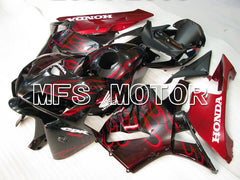 Honda CBR600RR 2005-2006 Injection ABS Fairing - Flame - Red Black - MFS2154 - Fairings Kit
