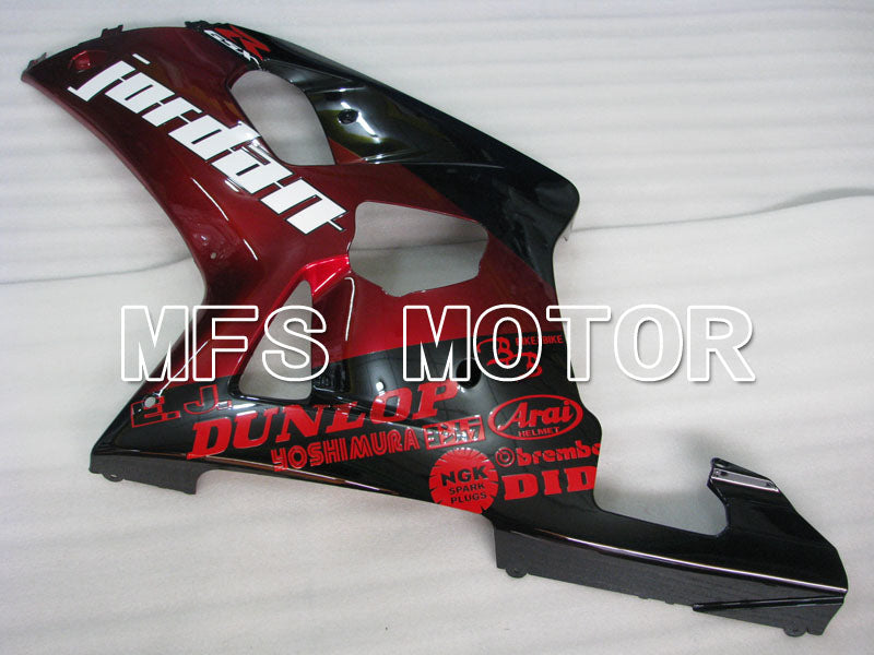 Suzuki GSXR750 2000-2003 Injection ABS Fairing - Jordan - Black Red - MFS6990 - Fairings Kit