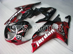 Suzuki GSXR600 2001-2003 Injection ABS Fairing - Jordan - Black Red - MFS2186 - Fairings Kit