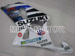 Suzuki GSXR600 2001-2003 Injection ABS Fairing - DUNLOP - White Blue - MFS2199 - Fairings Kit