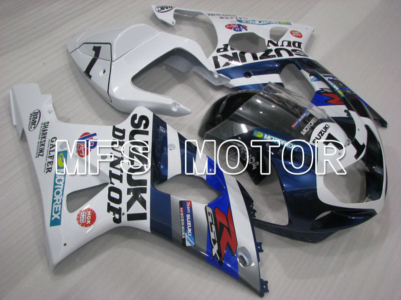 Suzuki GSXR750 2000-2003 Injection ABS Fairing - DUNLOP - White Blue - MFS6996 - Fairings Kit