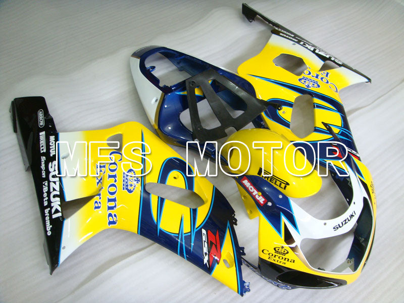 Suzuki GSXR750 2000-2003 Injection ABS Fairing - Corona - Black Yellow Blue - MFS6998 - Fairings Kit