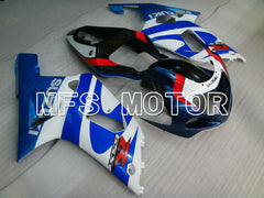 Suzuki GSXR750 2000-2003 Injection ABS Fairing - Factory Style - White Blue - MFS7041 - Fairings Kit