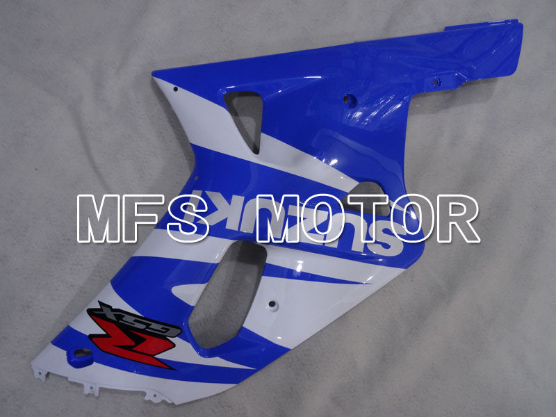 Suzuki GSXR600 2001-2003 Injection ABS Fairing - Factory Style - Black Wihte Blue - MFS2212 - Fairings Kit