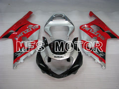 Suzuki GSXR600 2001-2003 Injection ABS Fairing - Factory Style - Black Red Silver - MFS2213 - Fairings Kit