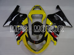 Suzuki GSXR600 2001-2003 Injection ABS Fairing - Factory Style - Black Yellow - MFS2214 - Fairings Kit