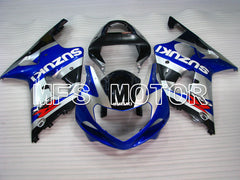 Suzuki GSXR750 2000-2003 Injection ABS Fairing - Factory Style - Black Blue Silver - MFS7010 - Fairings Kit
