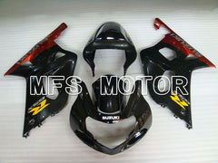 Suzuki GSXR600 2001-2003 Injection ABS Fairing - Factory Style - Black Red - MFS2224 - Fairings Kit