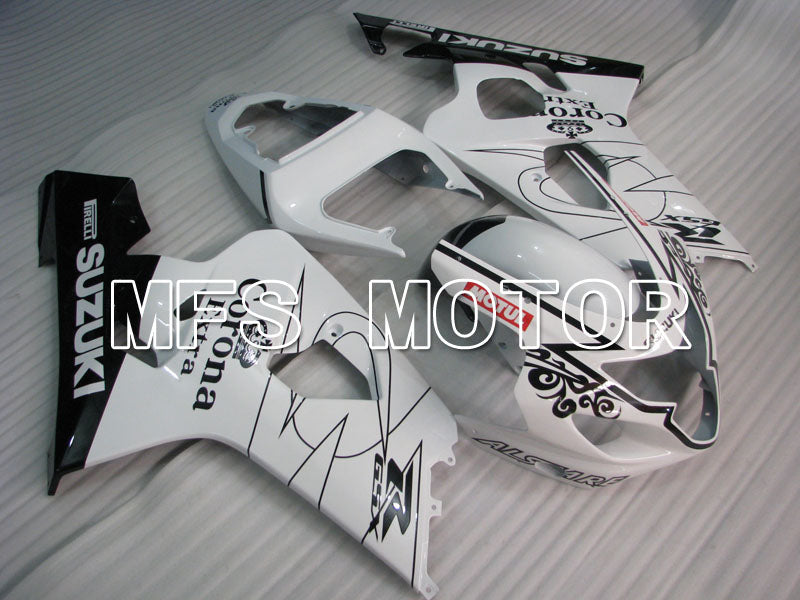 Suzuki GSXR600 GSXR750 2004-2005 Injection ABS Fairing - Corona - Black White - MFS2229 - Fairings Kit