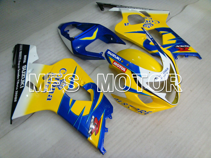 Suzuki GSXR600 GSXR750 2004-2005 Injection ABS Fairing - Corona - Black Blue Yellow - MFS2232 - Fairings Kit