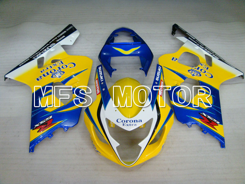 Suzuki GSXR600 GSXR750 2004-2005 Injection ABS Fairing - Corona - Black Blue Yellow - MFS2232 - Fairings Kit