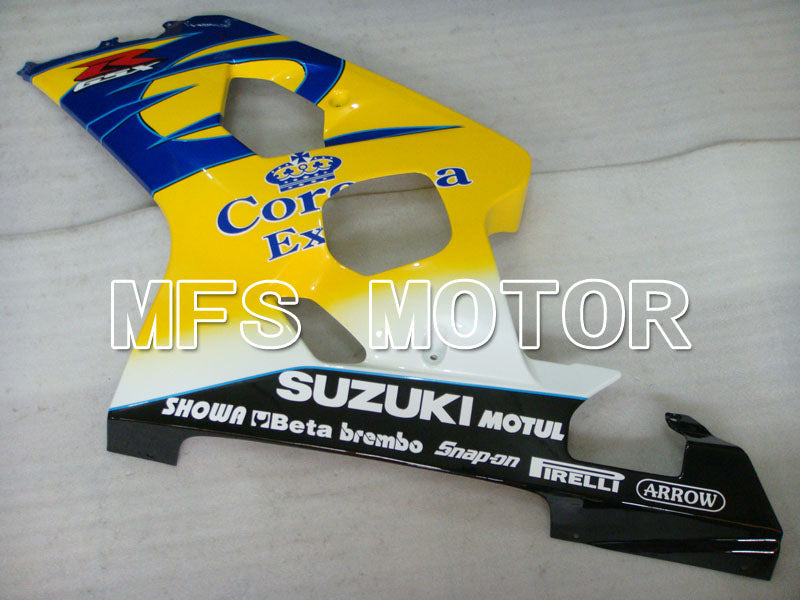 Suzuki GSXR600 GSXR750 2004-2005 Injection ABS Fairing - Corona - Black Blue Yellow - MFS2232 - Fairings Kit