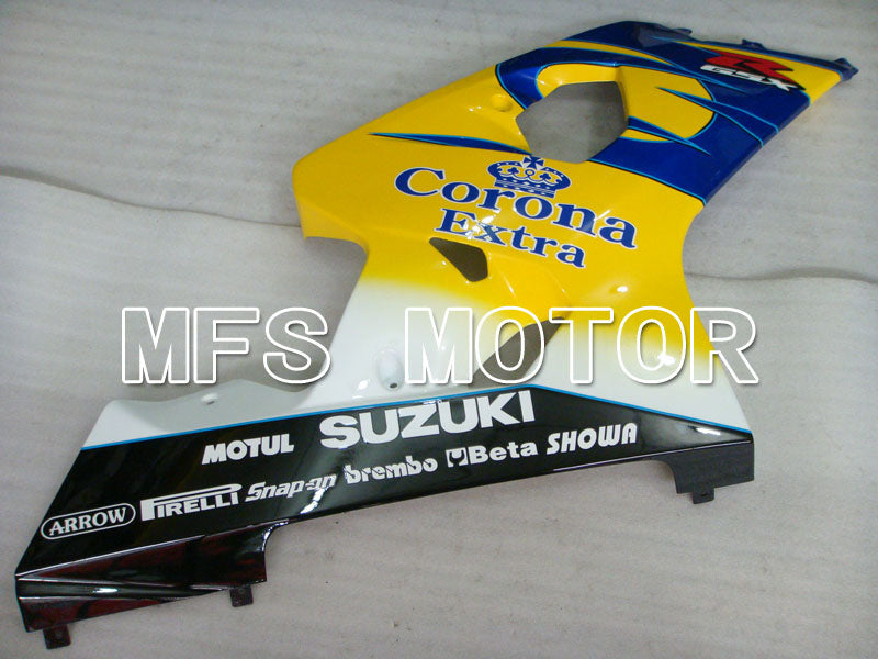 Suzuki GSXR600 GSXR750 2004-2005 Injection ABS Fairing - Corona - Black Blue Yellow - MFS2232 - Fairings Kit