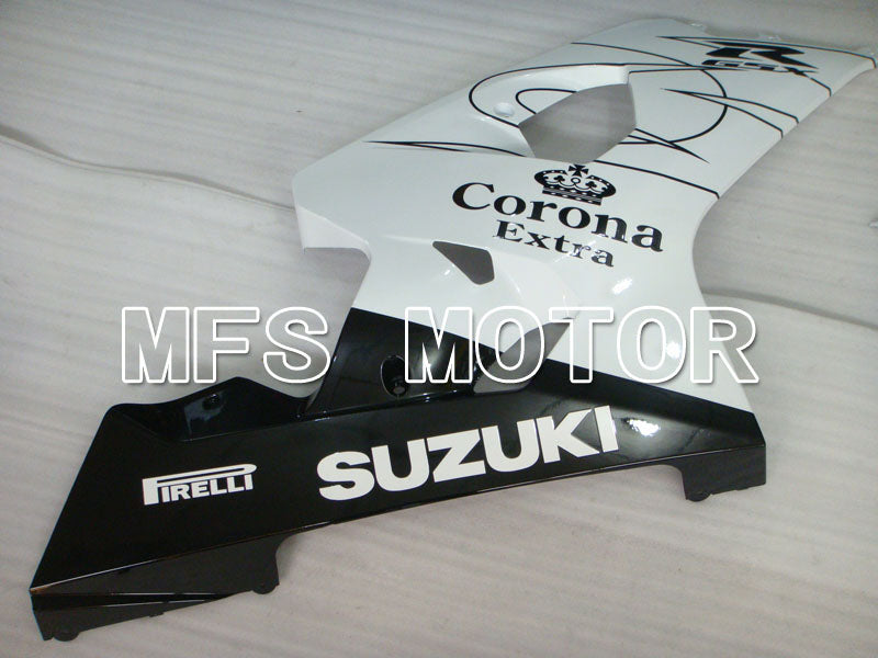 Suzuki GSXR600 GSXR750 2004-2005 Injection ABS Fairing - Corona - Black White - MFS2234 - Fairings Kit