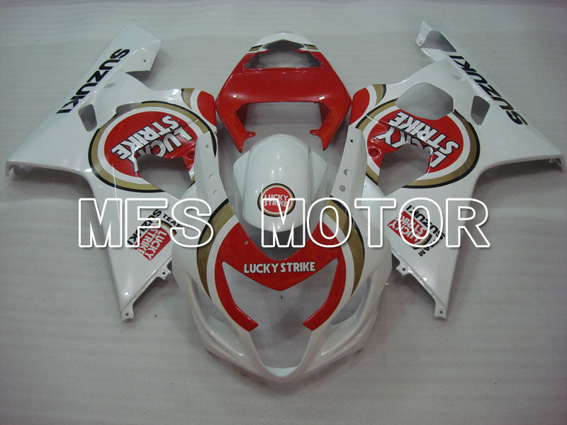 Suzuki GSXR600 GSXR750 2004-2005 Injection ABS Fairing - Luky Strike - White Red - MFS2243 - Fairings Kit