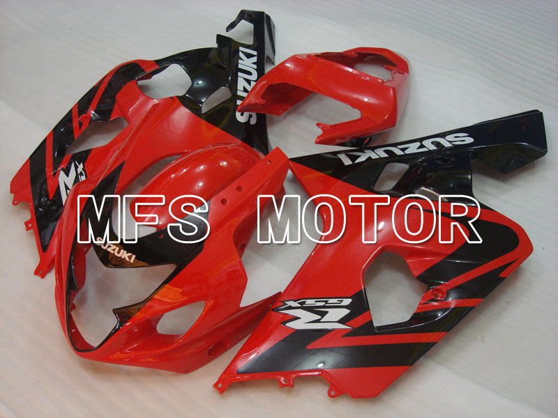 Suzuki GSXR600 GSXR750 2004-2005 Injection ABS Fairing - Factory Style - Black Red - MFS2258 - Fairings Kit