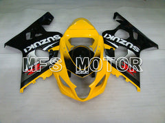Suzuki GSXR600 GSXR750 2004-2005 Injection ABS Fairing - Factory Style - Black Yellow - MFS2263 - Fairings Kit