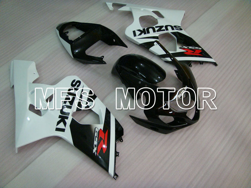Suzuki GSXR600 GSXR750 2004-2005 Injection ABS Fairing - Factory Style - Black White - MFS2265 - Fairings Kit