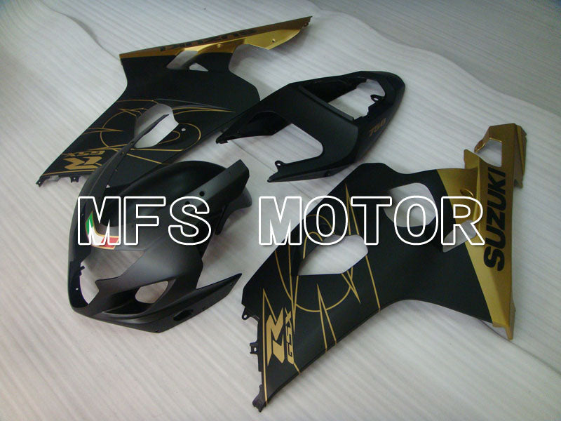 Suzuki GSXR600 GSXR750 2004-2005 Injection ABS Fairing - Factory Style - Black Gold Matte - MFS2271 - Fairings Kit