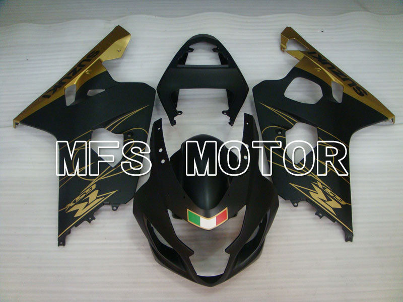 Suzuki GSXR600 GSXR750 2004-2005 Injection ABS Fairing - Factory Style - Black Gold Matte - MFS2271 - Fairings Kit