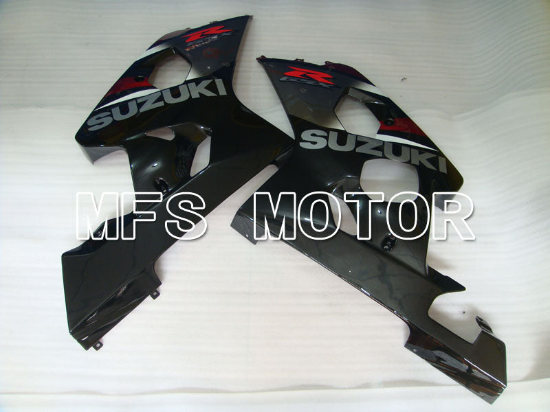 Suzuki GSXR600 GSXR750 2004-2005 Injection ABS Fairing - Factory Style - Black Red - MFS2274 - Fairings Kit