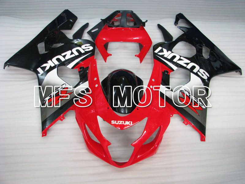 Suzuki GSXR600 GSXR750 2004-2005 Injection ABS Fairing - Factory Style - Black Red - MFS2279 - Fairings Kit