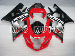 Suzuki GSXR600 GSXR750 2004-2005 Injection ABS Fairing - Factory Style - Black Red - MFS2279 - Fairings Kit