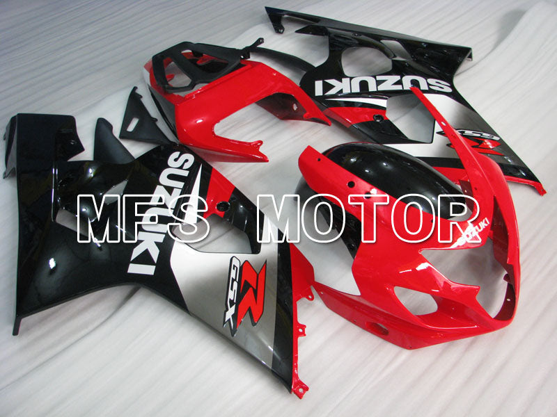 Suzuki GSXR600 GSXR750 2004-2005 Injection ABS Fairing - Factory Style - Black Red - MFS2279 - Fairings Kit