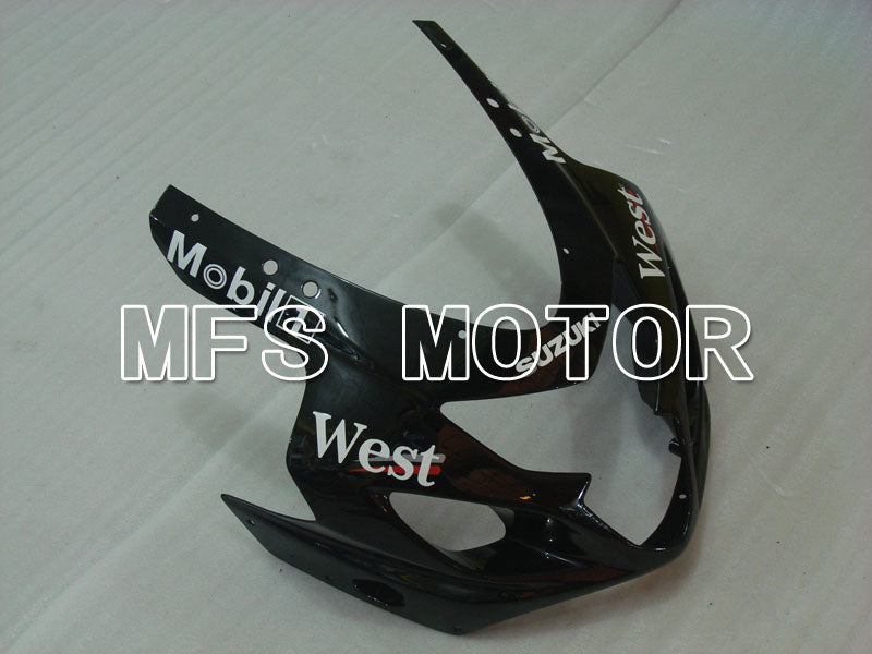Suzuki GSXR600 GSXR750 2004-2005 Injection ABS Fairing - West - Black White - MFS2284 - Fairings Kit
