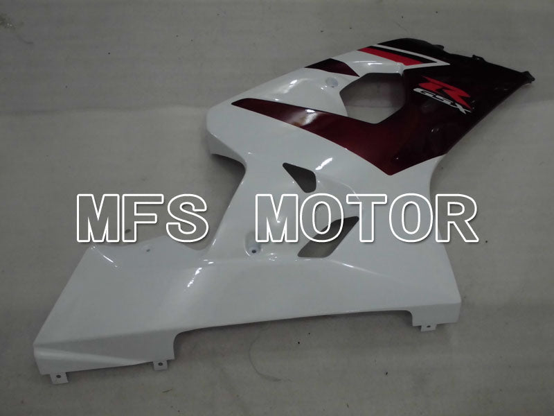 Suzuki GSXR600 GSXR750 2004-2005 Injection ABS Fairing - Factory Style - White Red wine color - MFS2295 - Fairings Kit