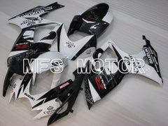 Suzuki GSXR600 GSXR750 2006-2007 Injection ABS Fairing - Corona - Black White - MFS2320 - Fairings Kit