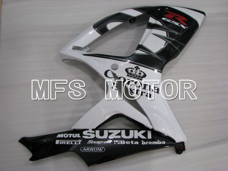 Suzuki GSXR600 GSXR750 2006-2007 Injection ABS Fairing - Corona - Black White - MFS2320 - Fairings Kit