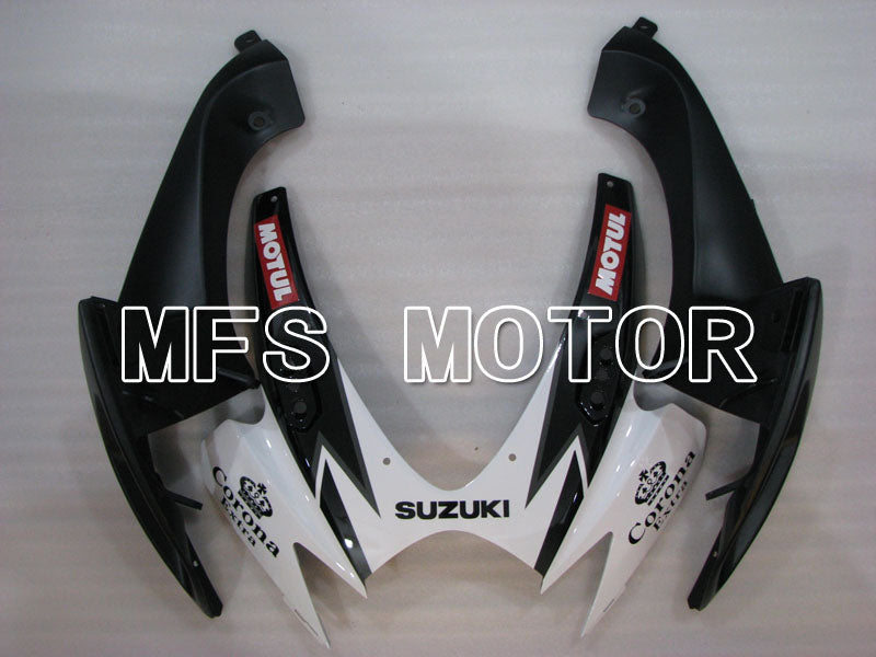 Suzuki GSXR600 GSXR750 2006-2007 Injection ABS Fairing - Corona - Black White - MFS2320 - Fairings Kit