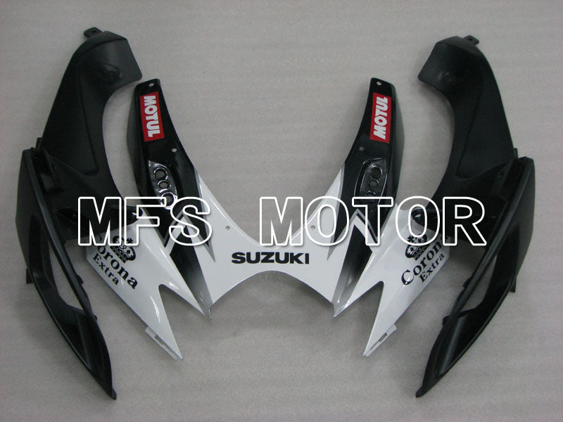 Suzuki GSXR600 GSXR750 2006-2007 Injection ABS Fairing - Corona - Black White - MFS2321 - Fairings Kit