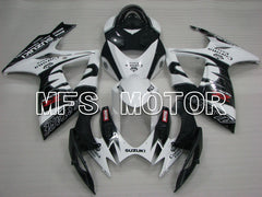 Suzuki GSXR600 GSXR750 2006-2007 Injection ABS Fairing - Corona - Black White - MFS2321 - Fairings Kit