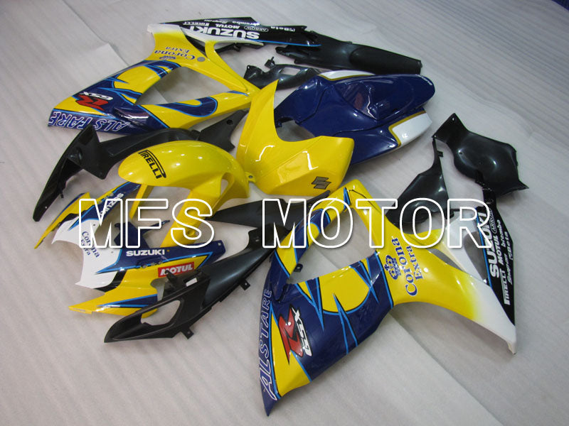 Suzuki GSXR600 GSXR750 2006-2007 Injection ABS Fairing - Corona - Blue Yellow - MFS2322 - Fairings Kit