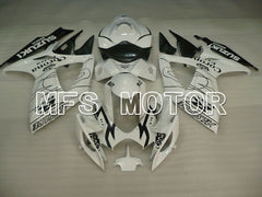 Suzuki GSXR600 GSXR750 2006-2007 Injection ABS Fairing - Corona - Black White - MFS2327 - Fairings Kit