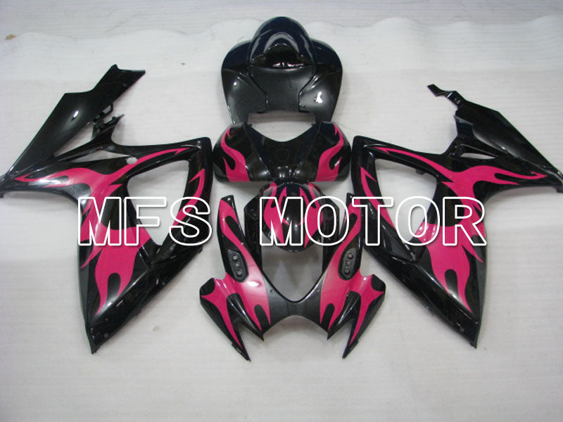 Suzuki GSXR600 GSXR750 2006-2007 Injection ABS Fairing - Factory Style - Black Pink - MFS2340 - Fairings Kit