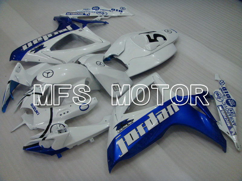 Suzuki GSXR600 GSXR750 2006-2007 Injection ABS Fairing - Jordan - Blue White - MFS2343 - Fairings Kit
