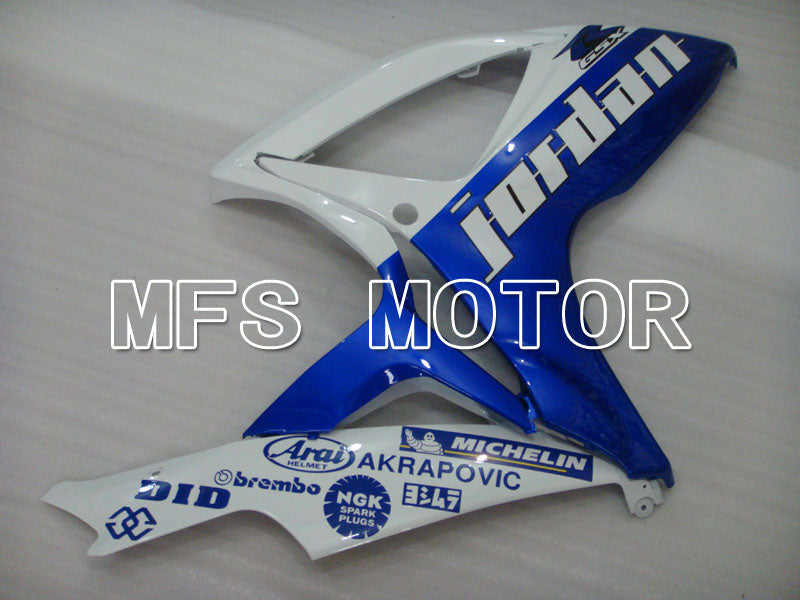 Suzuki GSXR600 GSXR750 2006-2007 Injection ABS Fairing - Jordan - Blue White - MFS2343 - Fairings Kit
