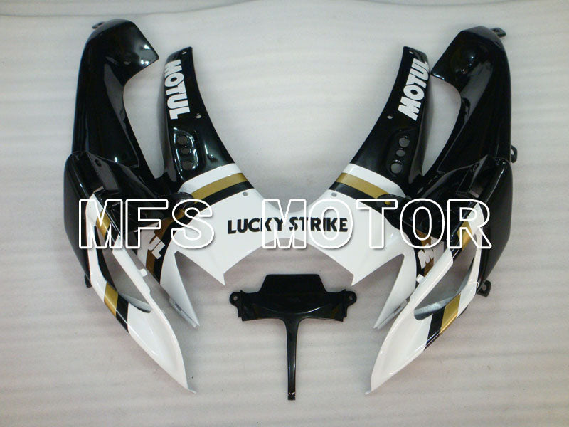 Suzuki GSXR600 GSXR750 2006-2007 Injection ABS Fairing - Lucky Strike - Black White - MFS2349 - Fairings Kit