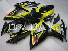 Suzuki GSXR600 GSXR750 2006-2007 Injection ABS Fairing - Factory Style - Black Yellow - MFS2353 - Fairings Kit