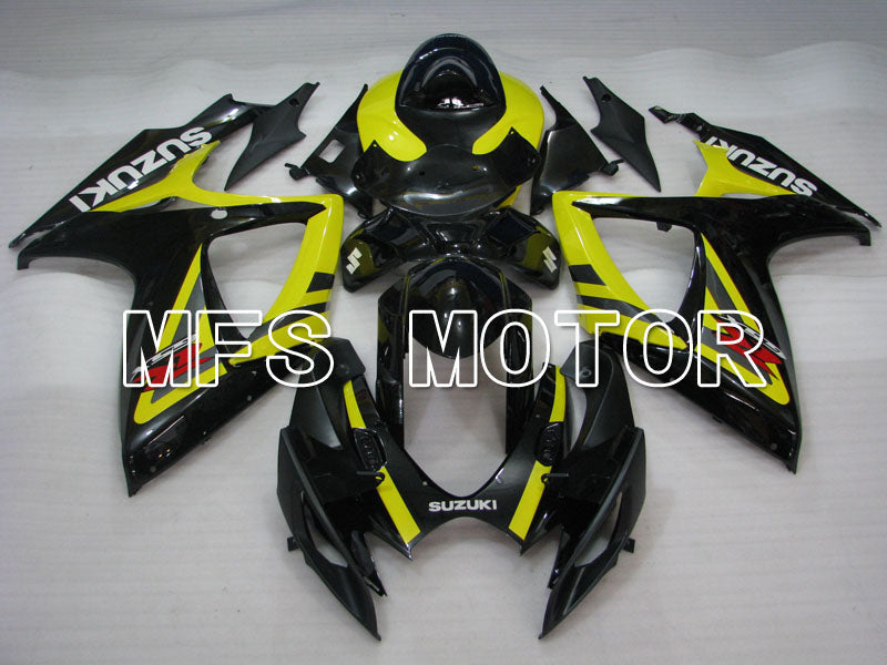 Suzuki GSXR600 GSXR750 2006-2007 Injection ABS Fairing - Factory Style - Black Yellow - MFS2353 - Fairings Kit